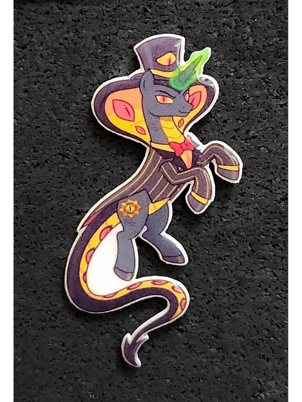 Sir Pentious pony pin - Hazbin Hotel
